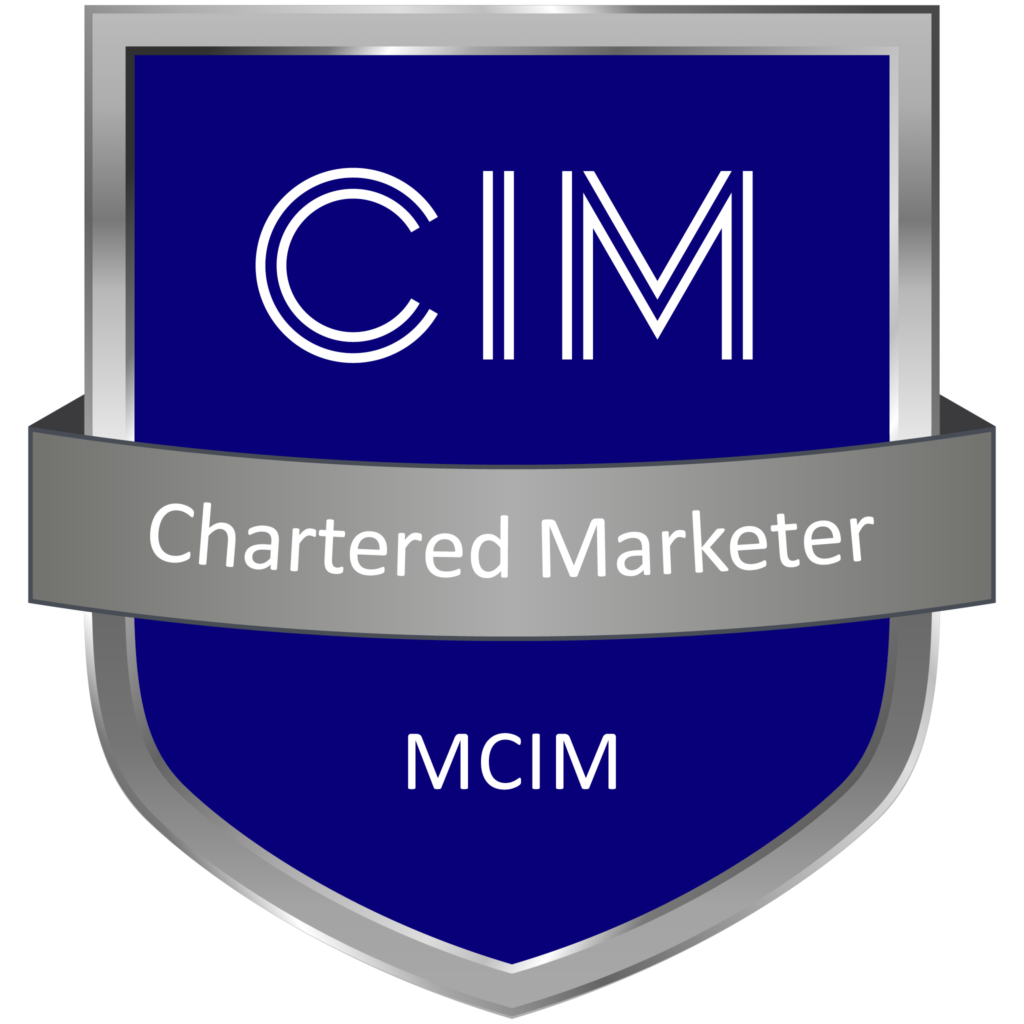 Awarded Badge for CIM Chartered Marketer MCIM